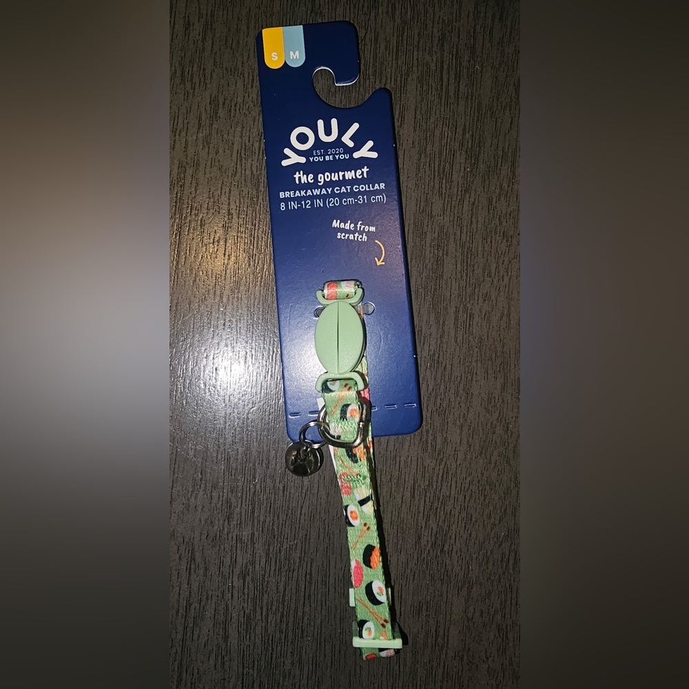Youly the gourmet Sushi breakaway Cat Collar (S/M)